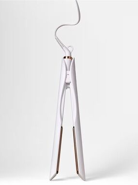 White Hair Straightener with Rose Gold Accents - Unbranded
